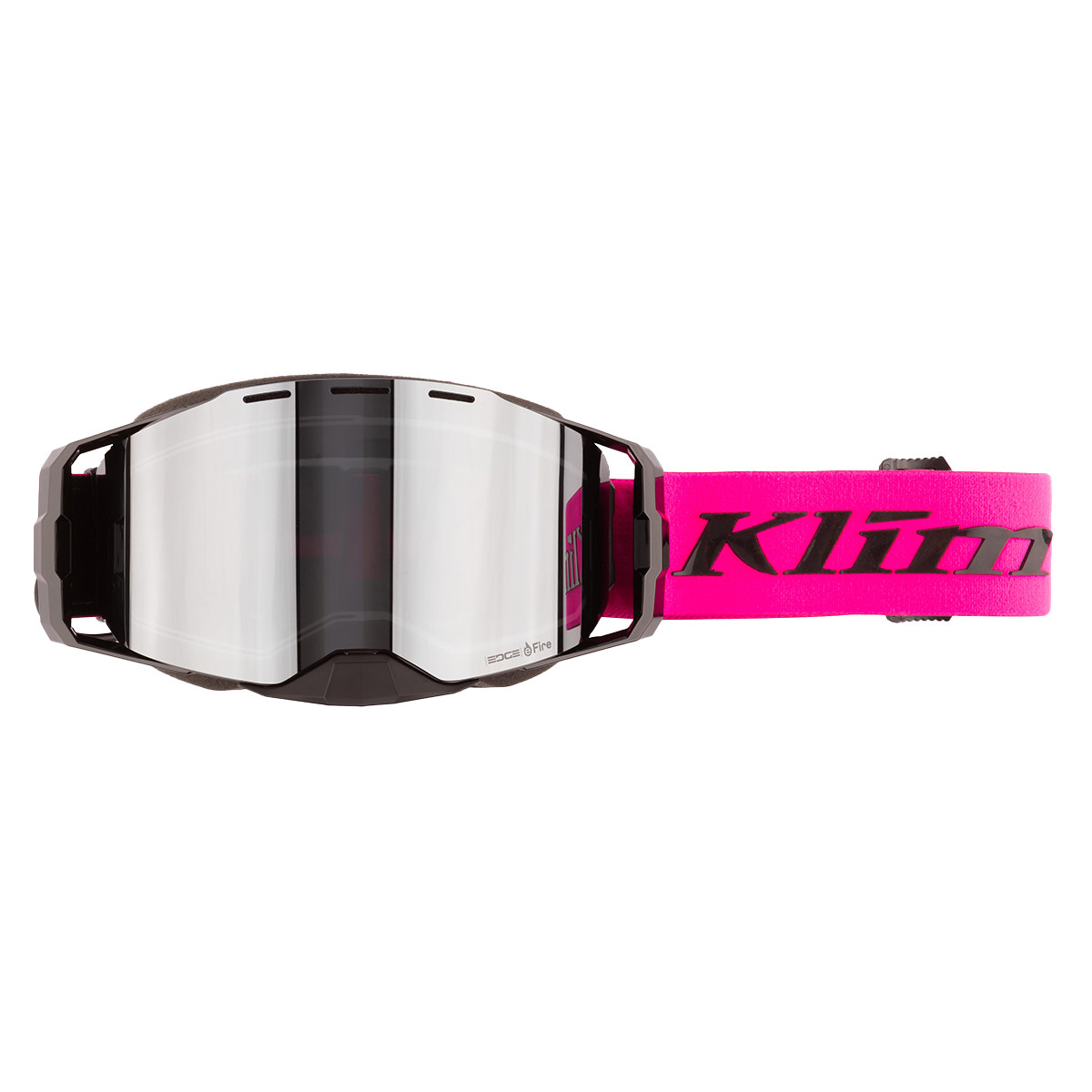 Klim Edge eFire Heated Goggle - Slope Pink Glo (Dark Smoke Tint