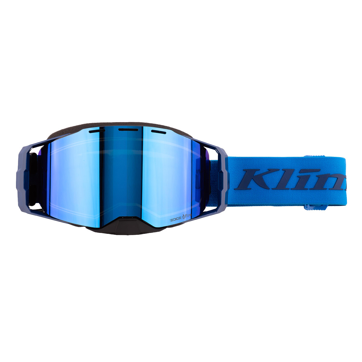 Klim Edge eFire Heated Goggle - Slope Electric Blue Lemonade (Dark