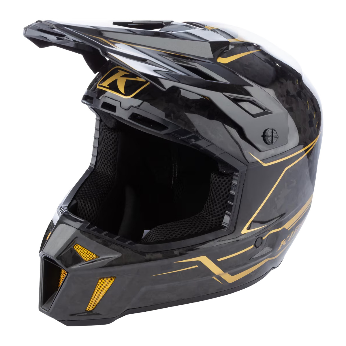 Klim F3 Carbon Pro Helmet (ECE) - Forged Gold Vein | Sample Sale