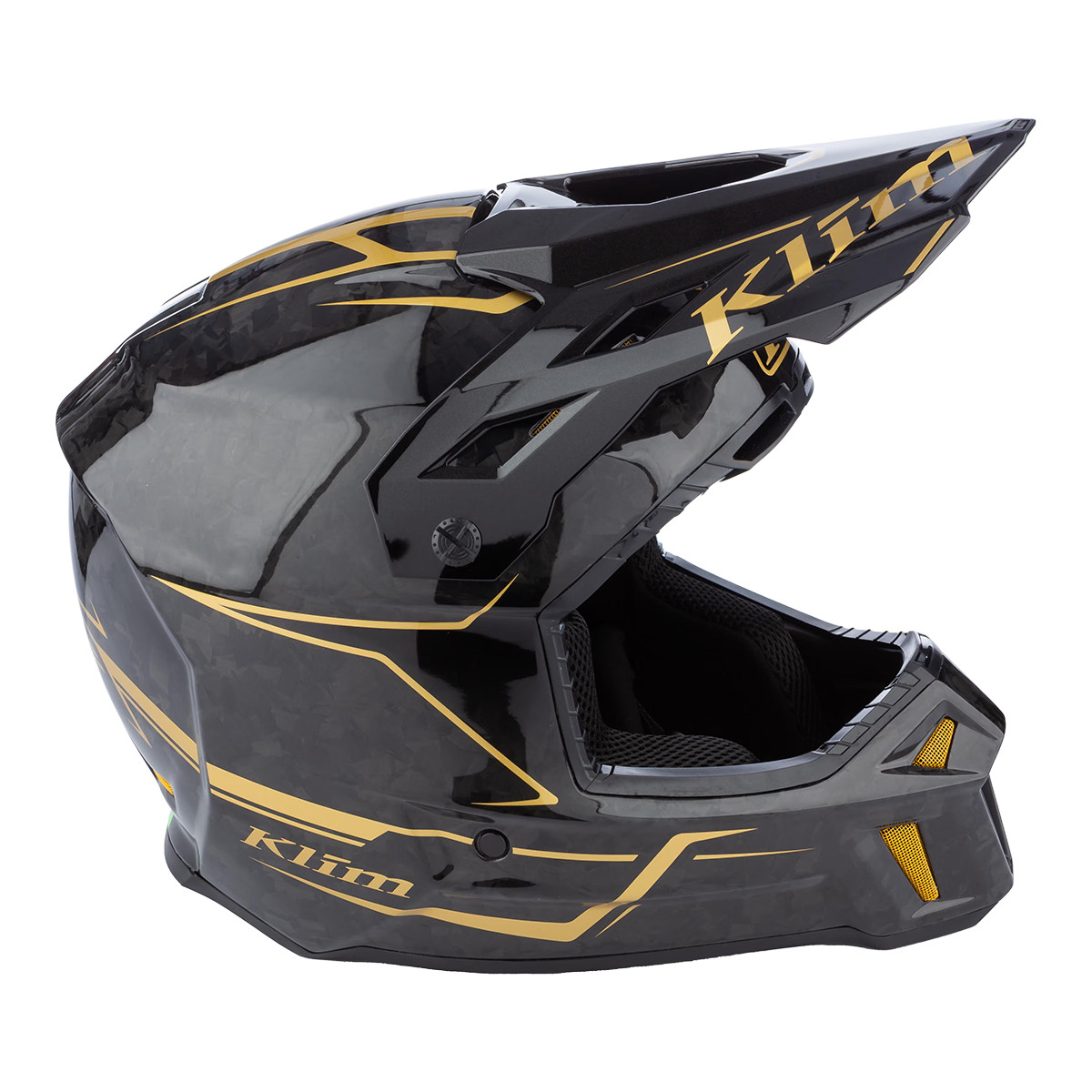 Klim F3 Carbon Pro Helmet (ECE) - Forged Gold Vein | Sample Sale