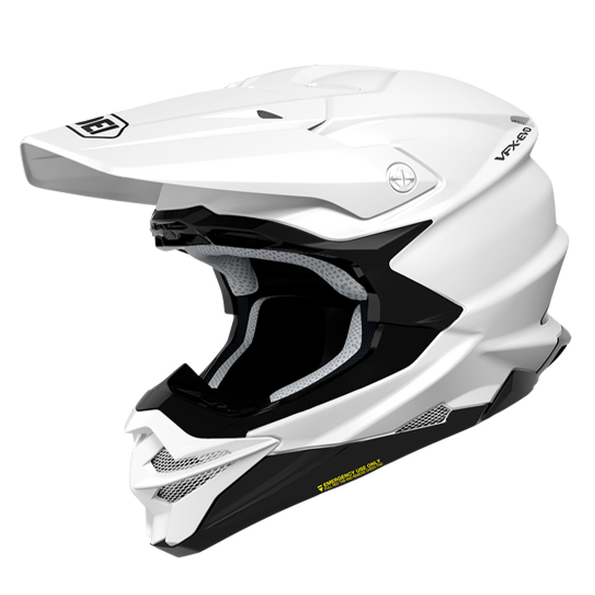 Shoei VFX-EVO Motocross Helmet - Solid White | SnowBigDeal