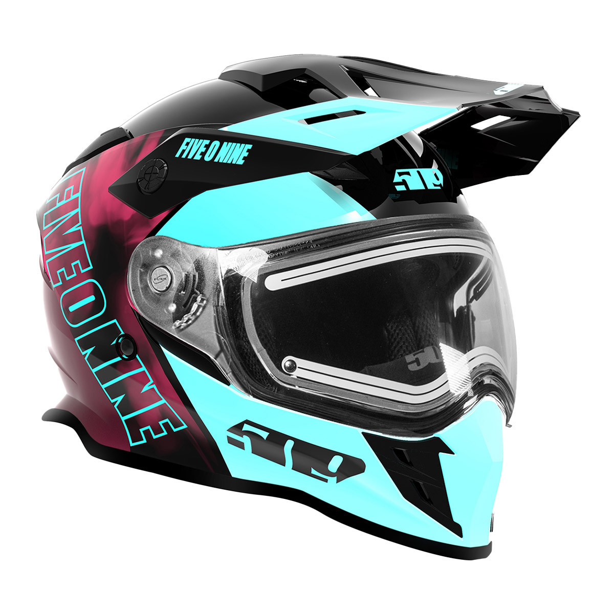 509 Delta R3L Ignite Helmet - Teal Maroon Galaxy | SnowBigDeal