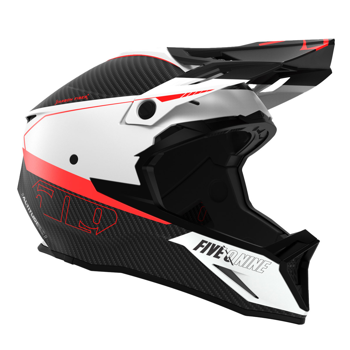 509 Altitude 2.0 Carbon Fiber 3K Hi-Flow Helmet (ECE) - Racing Red ...