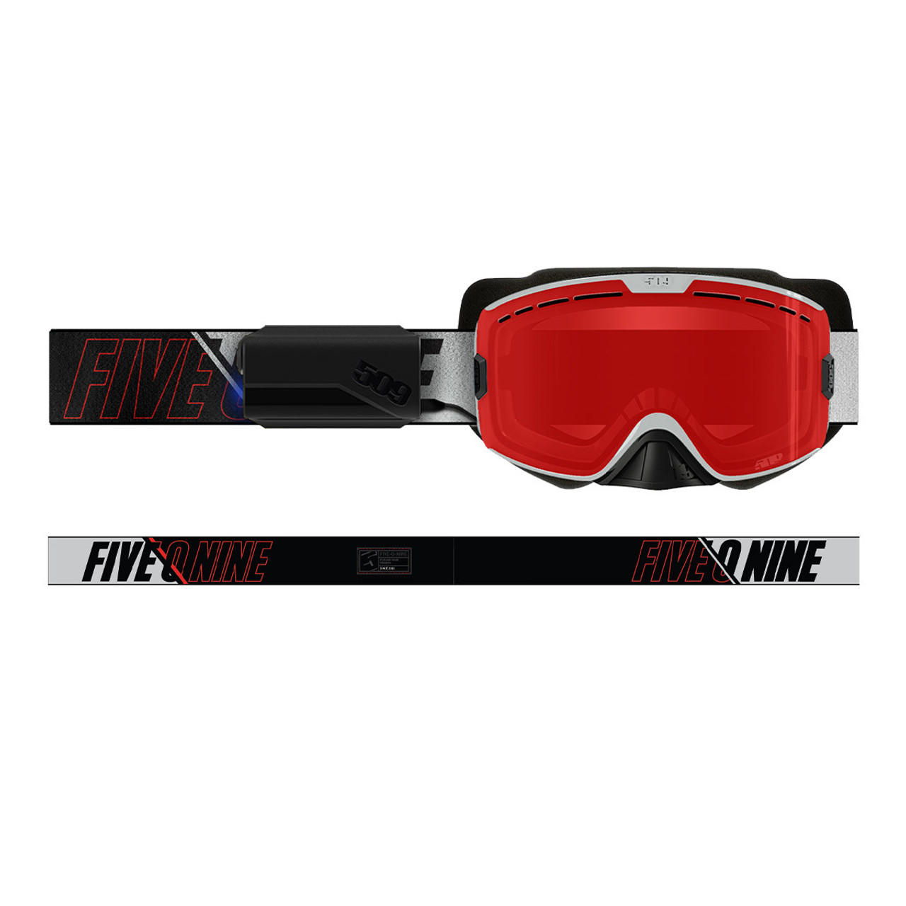 509 Kingpin XL Ignite Goggle - Racing Red (Smoke Tint/Red Mirror)