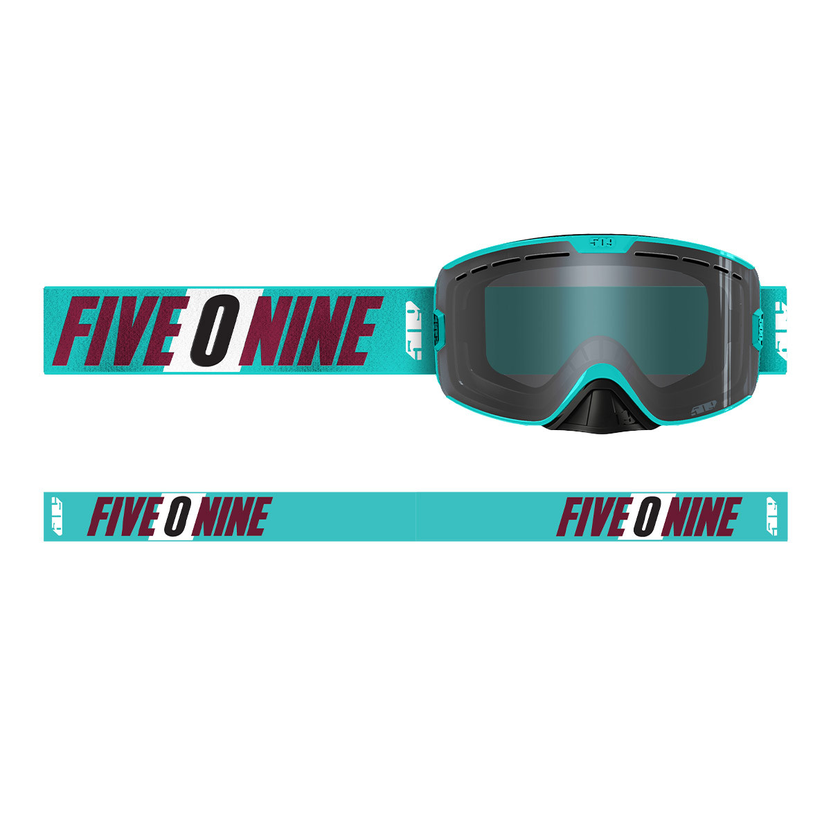 509 Kingpin Goggle - Teal Maroon (Smoke Tint/Sapphire Mirror