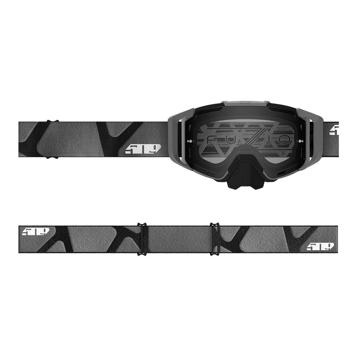 509 Sinister MX6 Fuzion Flow Goggle - Stealth Hextant (Clear