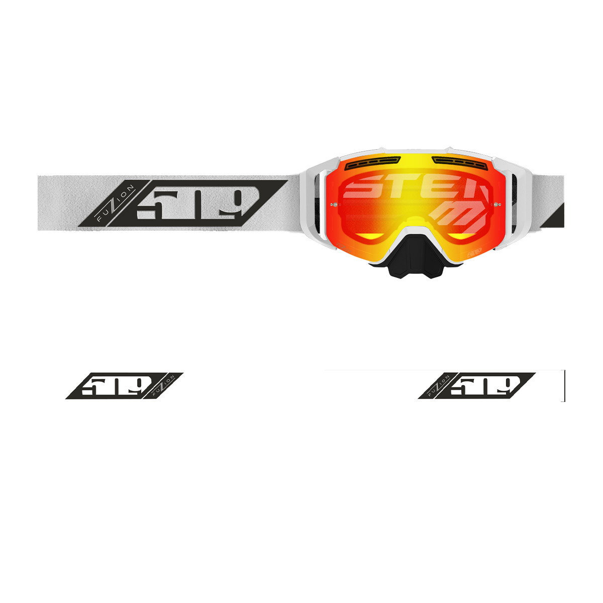 509 Sinister MX6 Fuzion Flow Goggle - White (Smoke Tint/Revo