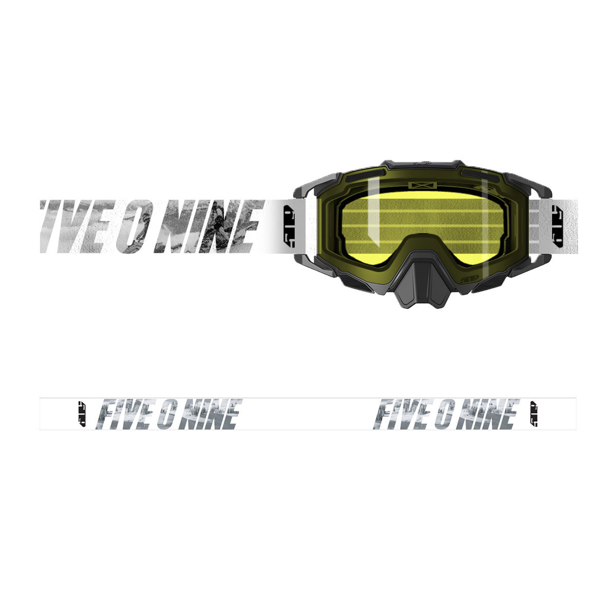 509 Sinister X7 Goggle - Whiteout (Yellow Tint (Polarized