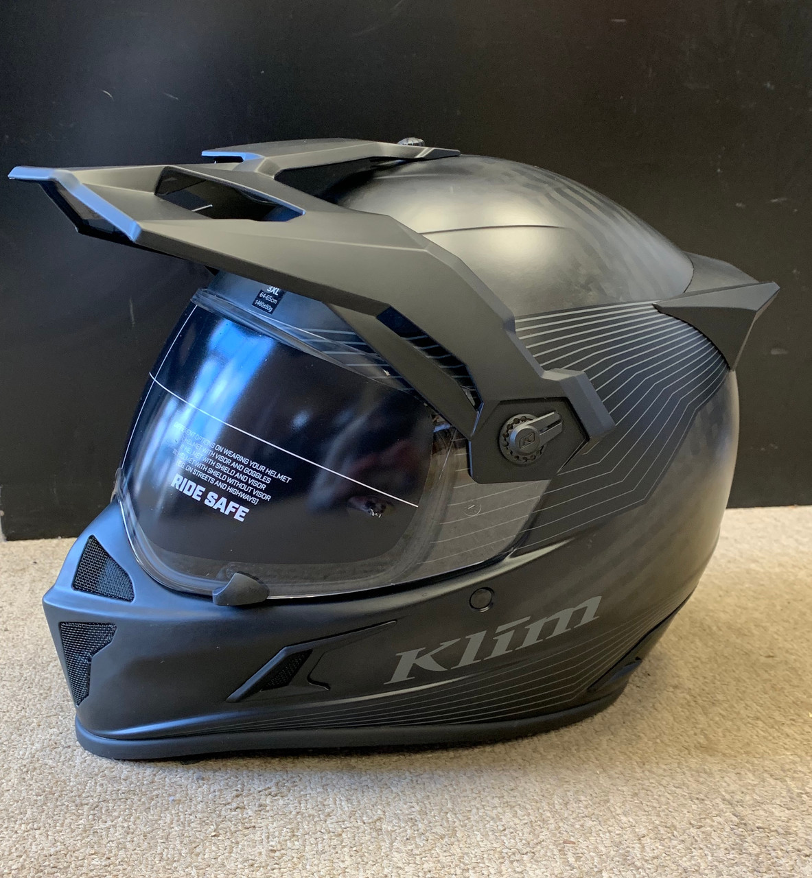 Klim Krios Karbon Adventure Helmet (ECE/DOT) Stealth Matte Black