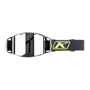 Klim Edge Goggle - Focus Asphalt/HiVis (Dark Smoke Tint/Silver Mirror)