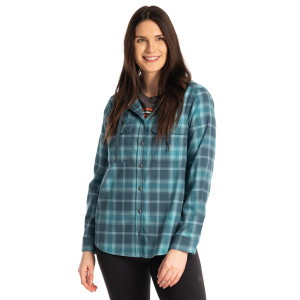 Klim Women's Ginny Mountain Midweight Stretch Flannel Hoodie Klim Women's Ginny Mountain Midweight Stretch Flannel Hoodie