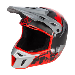Klim F3 Carbon Helmet (ECE) - DNA Fiery Red/Monument Gray Klim F3 Carbon Helmet (ECE) - DNA Fiery Red/Monument Gray