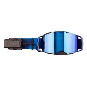 Klim Edge eFire Heated Goggle - Slope Electric Blue Lemonade (Dark Smoke Tint / Blue Mirror) Klim Edge eFire Heated Goggle - Slope Electric Blue Lemonade (Dark Smoke Tint / Blue Mirror)