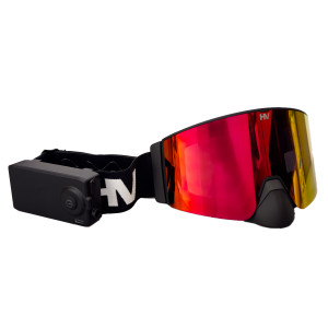 HeatVue HeatWave Heated Goggle - Black (Revo Red/Pink Tint)
