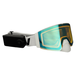 HeatVue HeatWave Heated Goggle - White (Revo Blue/Yellow Tint)