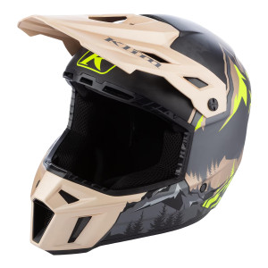 Klim F3 Carbon Helmet (ECE) - DNA Montana Tan / Hi-Vis [Sample]