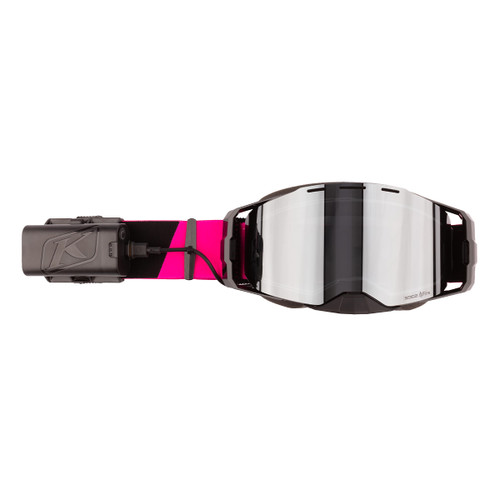 Klim Edge eFire Heated Goggle - Slope Pink Glo (Dark Smoke Tint / Silver Mirror)