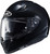 HJC i70 Motorcycle Helmet (Large) (Black) - Used 