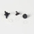 F3 Center and Peak Side Screws with Washers Black