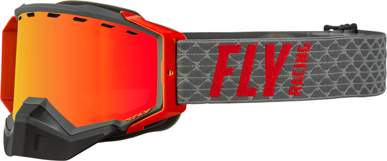 FLY Zone Snow Goggle - Gray/Red (Amber Tint/Red Mirror)