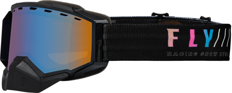 FLY Zone Snow Goggle - Black/Sunset (Amber Tint/Sky Blue Mirror) [Special Edition]