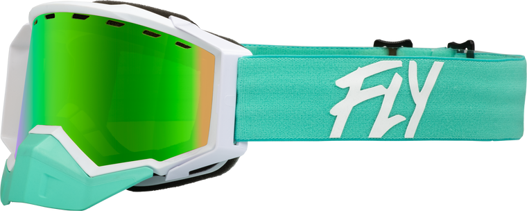 FLY Zone Snow Goggle - Mint/White (Amber Tint/Green Mirror)