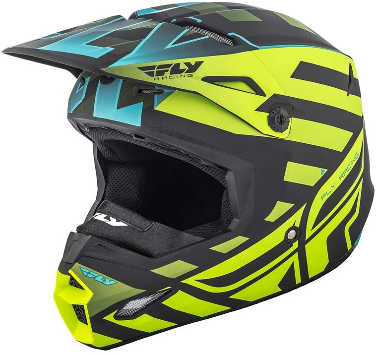 Fly Racing Elite Cold Weather Interlace Helmet - Matte Hi-Vis/Black