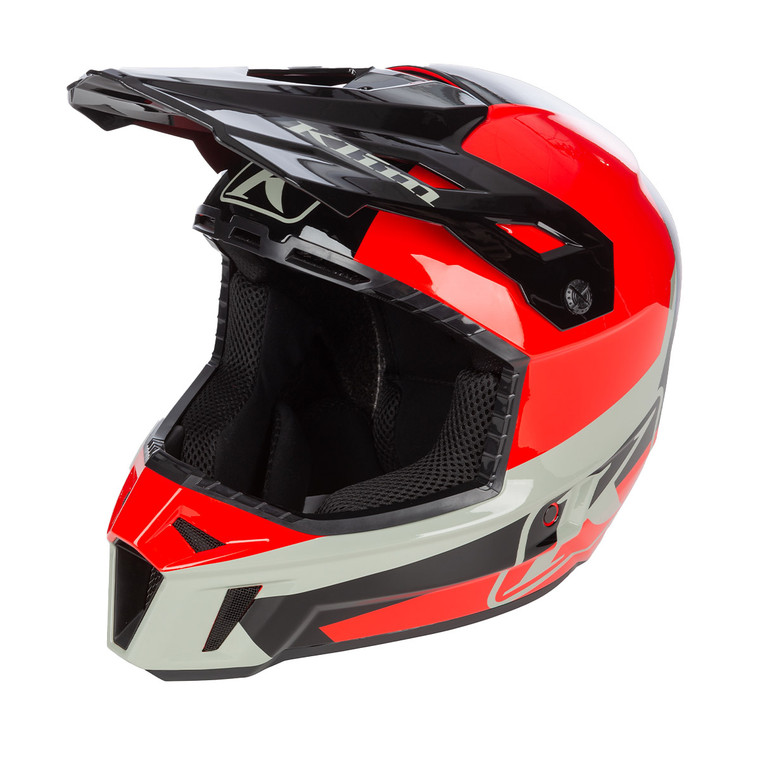 Klim F3 Helmet (ECE) - Elevate Fiery Red/Black