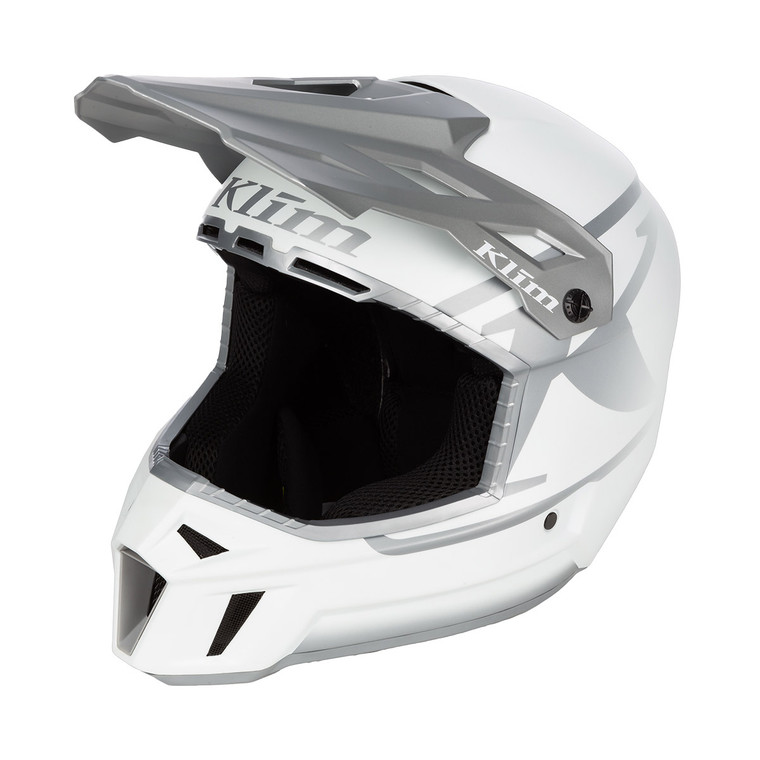 Klim F3 Helmet (ECE) - Icon White/Monument Gray