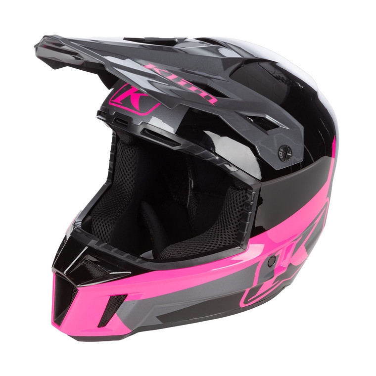 Klim F3 Helmet (ECE) - Elevate Black/Knockout Pink [Sample]