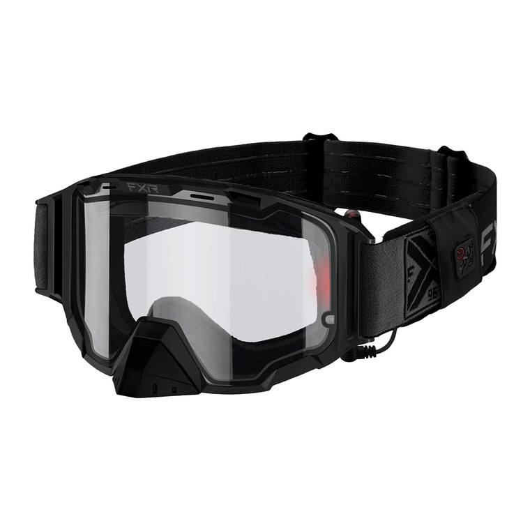 FXR Maverick E-Goggle w/ Battery Pack 21 - Black Ops