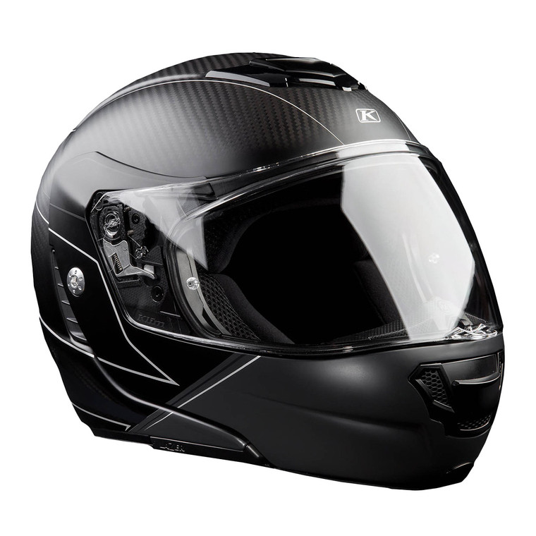 Klim TK1200 Karbon Modular Helmet (ECE/DOT) - Skyline Matte Black [Sample]