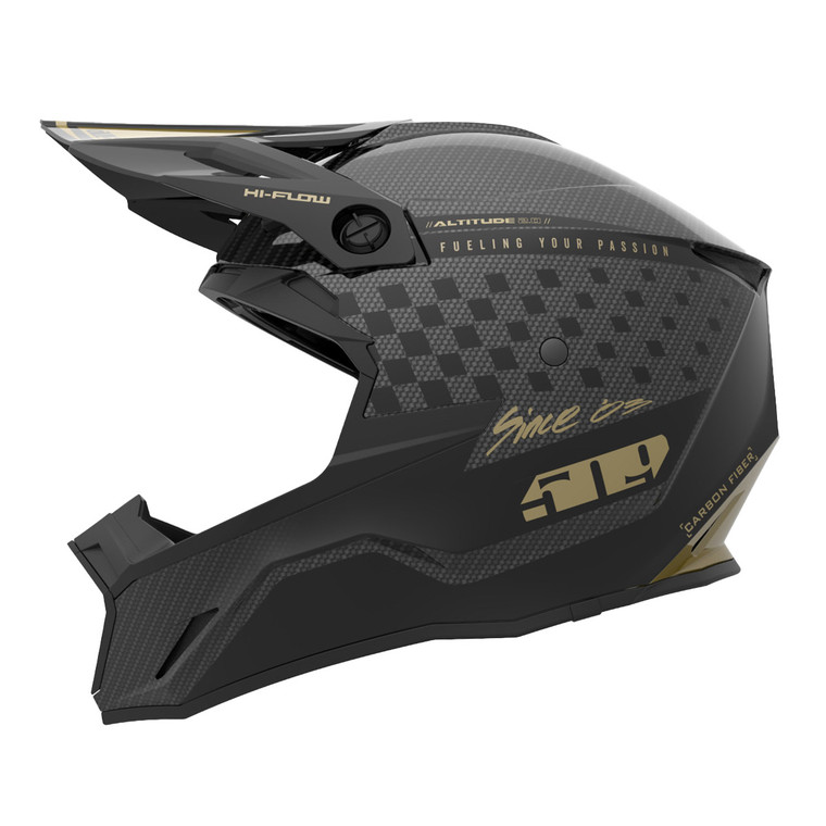 509 Altitude 2.0 Offroad Carbon Fiber Helmet - Speedsta Black Gold [Limited Edition]