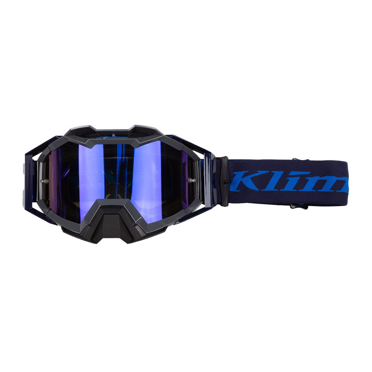 Klim Viper Pro Off-Road Goggle - Slash Electric Blue Lemonade (Smoke Tint / Blue Mirror)