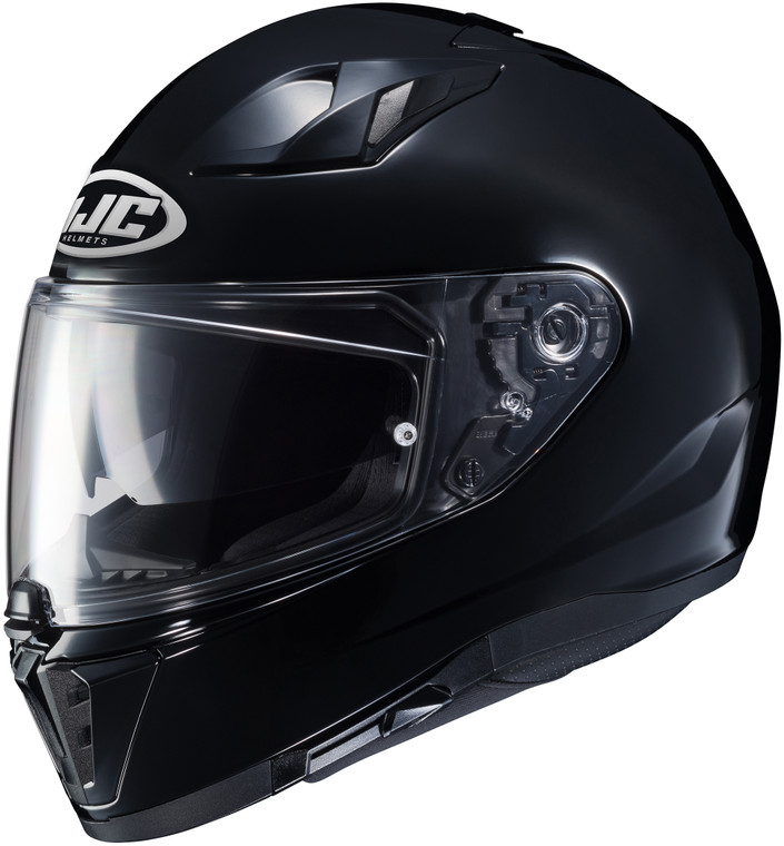 HJC i 70 BLACK MOTORCYCLE HELMET (X-LARGE) - USED