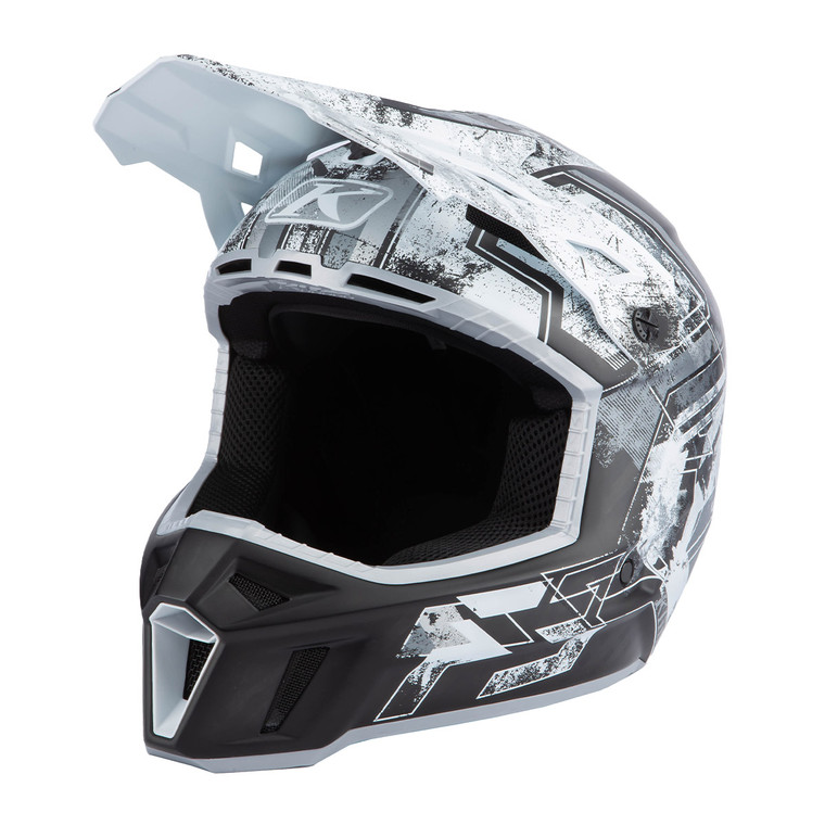 Klim F3 Carbon Helmet (ECE) - Unruly Black/White