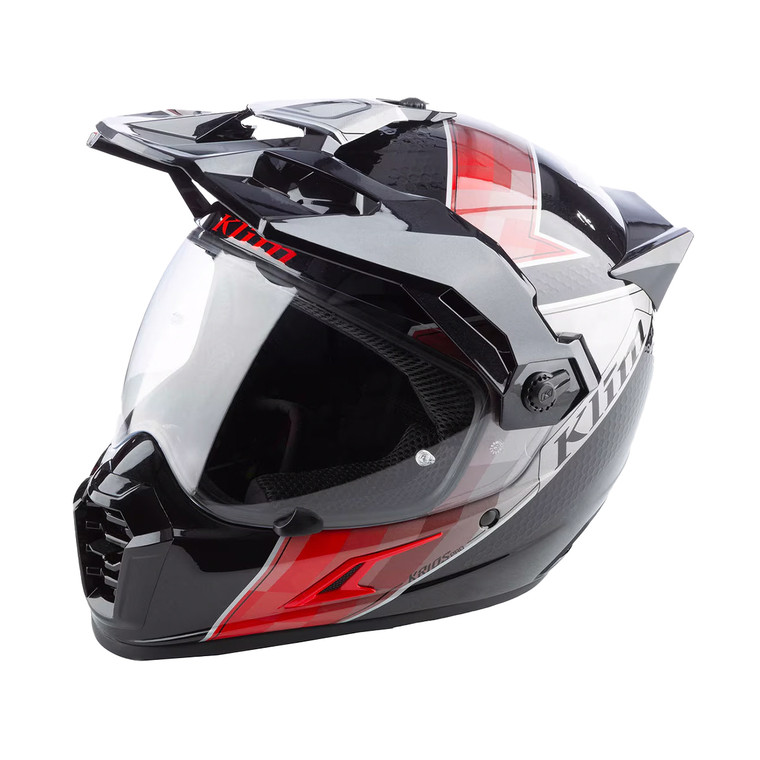 Klim Krios Pro Helmet (ECE/DOT) - Spectrum Black / Fiery Red [Non-Current]