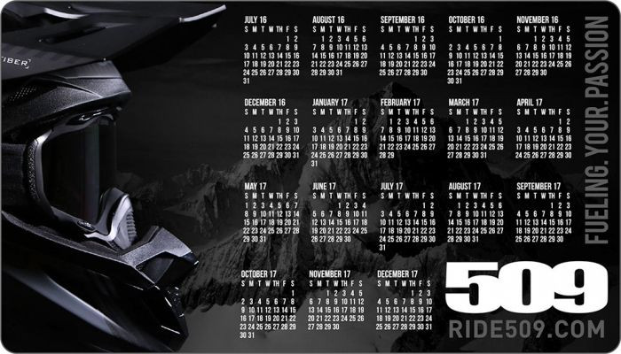 509 Snowmobile Magnet Calendar [2017]