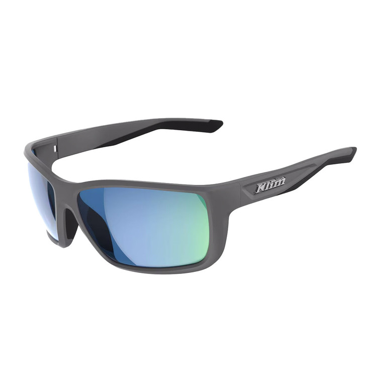 Klim Injector Sunglasses - Matte Gray (Smoke Blue Mirror) [Sample]