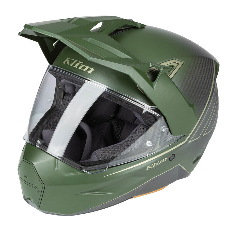 Klim X1 Alpha Helmet (ECE/DOT) - Quanta Gloss Rifle Green / Oil Green [Sample]
