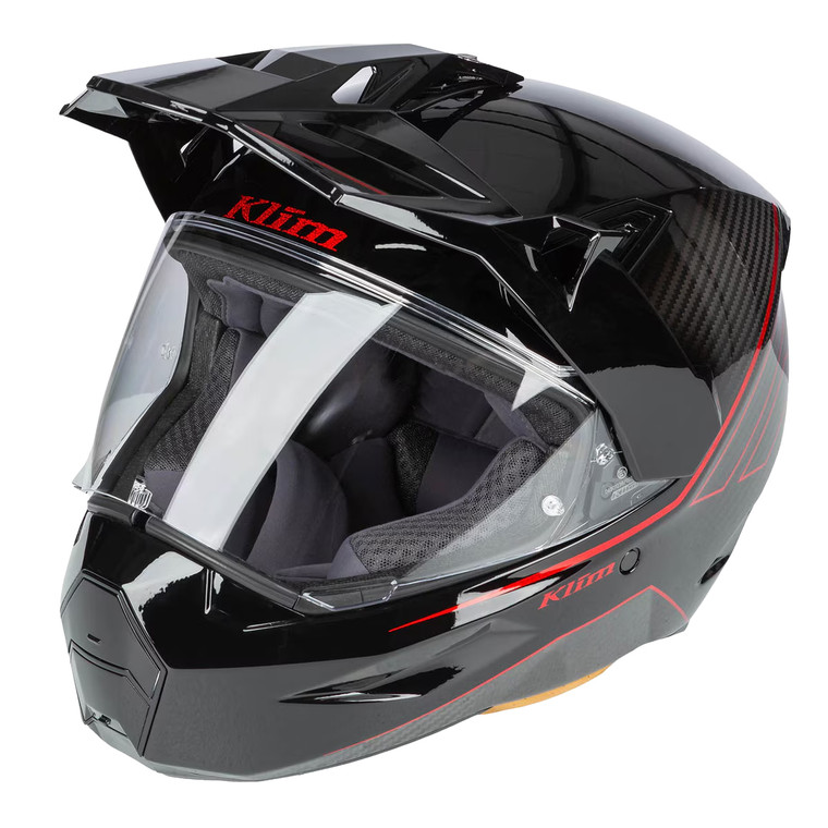 Klim X1 Alpha Helmet (ECE/DOT) - Quanta Gloss Black / Fiery Red
