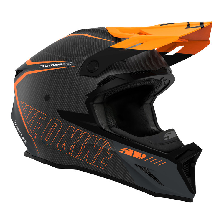 509 Altitude 2.0 Carbon Fiber 3K Helmet (ECE) - Orange Gray