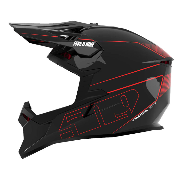 509 Youth Tactical 2.0 Offroad Helmet - Black Red