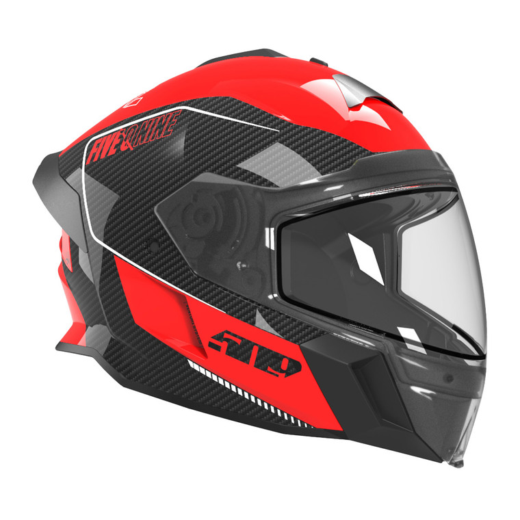 509 Delta V Carbon Ignite Helmet - Racing Red