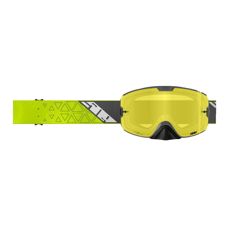 509 Kingpin Fuzion Offroad Goggle - HiVis Gray (Yellow Tint)