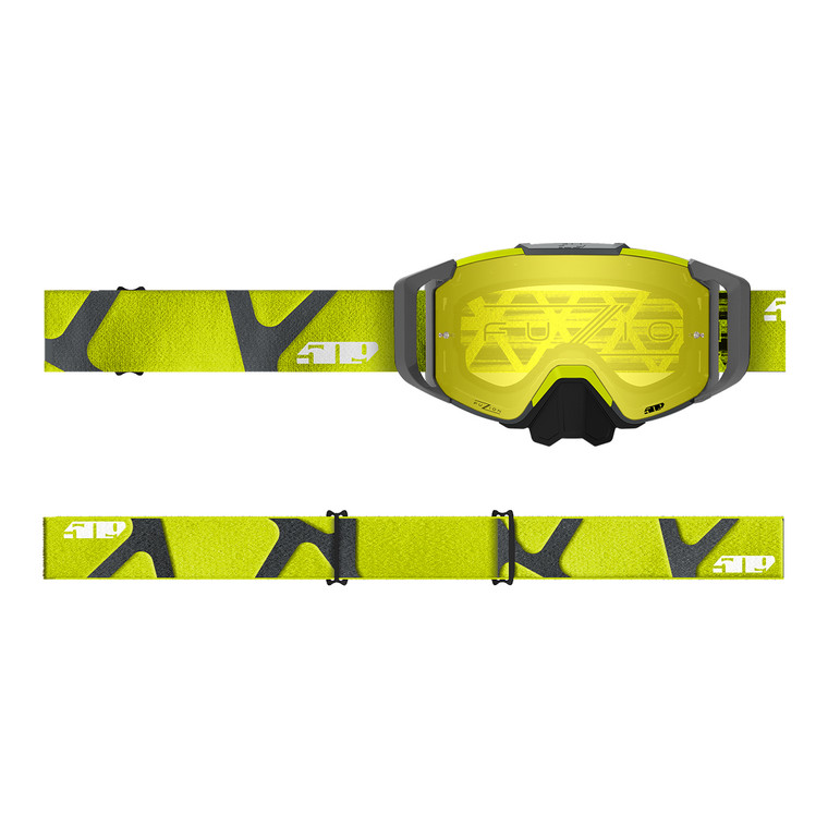 509 Sinister MX6 Fuzion Goggle - HiVis Gray (Yellow Tint)