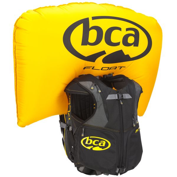 BCA MtnPro Float Snowmobiling Avalanche Safety Airbag Vest - Black/Orange M/L (Deployed)