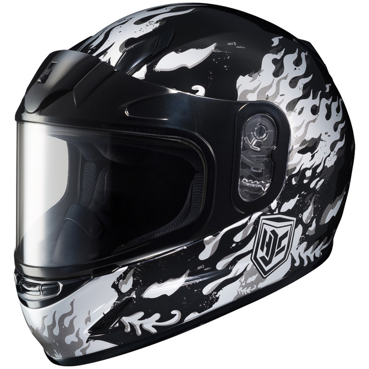 HJC CL-Y FLAME FACE SNOW  - HH1119-2905