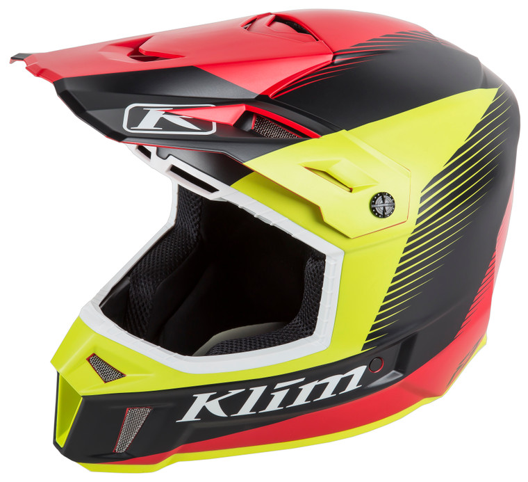 Klim F3 Helmet (ECE/DOT) - Ripper Red [Sample]