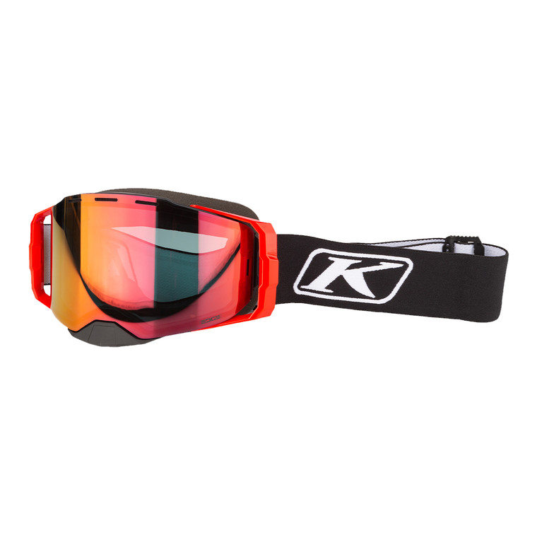 Klim Edge Goggle - Focus Black (Smoke Tint/Red Mirror)